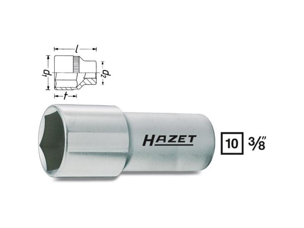HAZET 880AMGT, Stikkontakt, 3/8", Imperisk, 1 hoder, 5/8", 2,16 cm