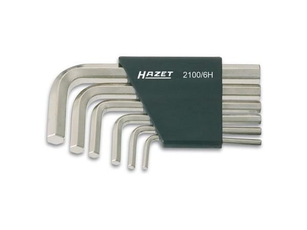 Hazet Unbrako Kulmaruuvimeisselisarja 3 mm, 4 mm, 5 mm, 6 mm, 8 mm, 10 mm 6 kpl