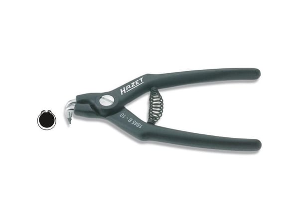 HAZET 1845B-19, Pyöröpihdit, musta, 17,2 cm, 117 g, Saksaa