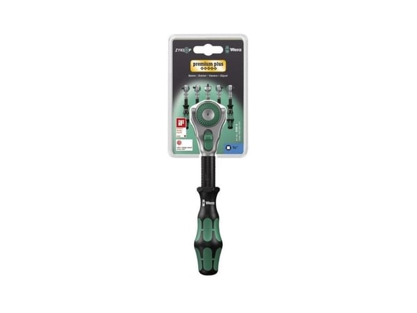 Wera 8000 B SB, 72 stykker, Sort, Grønn, Sort, Grønn, 3/8", Tsjekkisk Republikk, 329 g