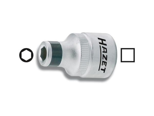 HAZET 2250-2, Stikkontakt, 1/4", Metrisk, 1 hoder, 6.3 mm, 30 mm
