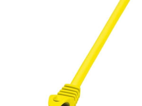 LogiLink PrimeLine - Koblingskabel - RJ-45 (hann) til RJ-45 (hann) - SFTP, PiMF - CAT 6a - halogenfri, formstøpt, uten hindringer - gul