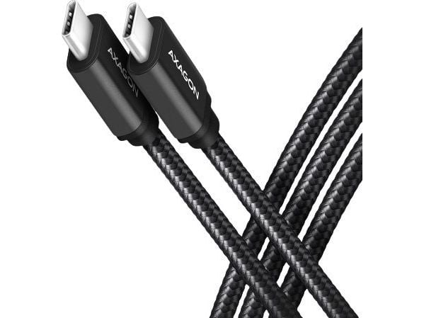 Axagon BUCM3-CM20AB, 2 m, USB C, USB C, USB 3.2 Gen 1 (3.1 Gen 1), 5 Gbit/sek., Sort