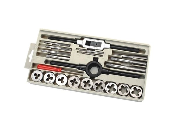 C.K. T4032 gjæring/gevindskjæresett 21 deler metrisk M3, M4, M5, M6, M8, M10, M12