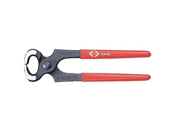 C.K Tools T4108A 06, Endekuttende tang, Stål, Plast, Rød, 160 mm