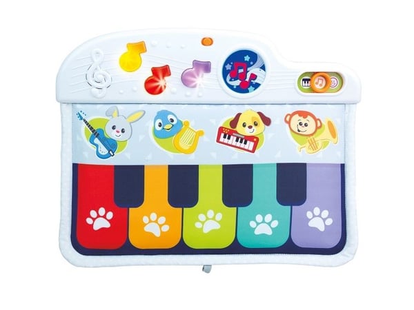 Smily Play interaktivt piano på ramme til barneseng