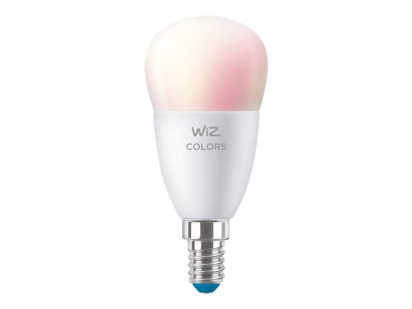 WiZ - LED-lyspære - form: P45 - mattslipt finish - E14 - 4.9 W (ekvivalent 40 W) - klasse F - helfarge - 2200-6500 K