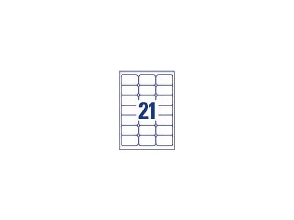 Avery - Hvit - 63.5 x 38.1 mm 840 etikett(er) (40 ark x 21) adresselapper
