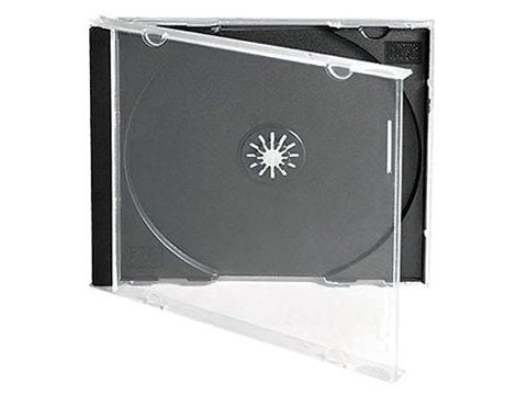 MediaRange CD Jewelcase Single tray - CD-cover - kapasitet: 1 CD/DVD - svart (en pakke 100)