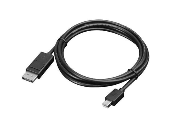 Lenovo - DisplayPort-kabel - Mini DisplayPort (hann) til DisplayPort (hann) - 2 m - for ThinkCentre M75t Gen 2; ThinkPad P51; ThinkStation P330 Gen...