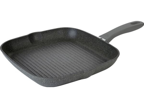 BALLARINI 75002-941-0, firkant, Grillpanne, Grå, Granitt, Aluminium, Thermo-Spot