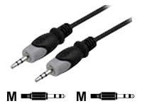 DELTACO MM-149 - Lydkabel - mini-phone stereo 3.5 mm hann til mini-phone stereo 3.5 mm hann - 1 m - svart