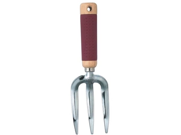 C.K Blumengaffel, modell med 3 tinder, lengde 270 mm, smidd, skaft i hardtre, lengde 270 mm - 1 stk (G5732)
