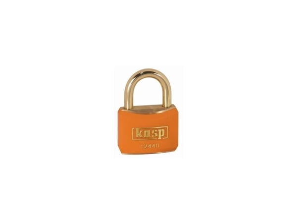Kasp K12440ORAD hengelås 40 mm, ulike gullgul nøkkellås