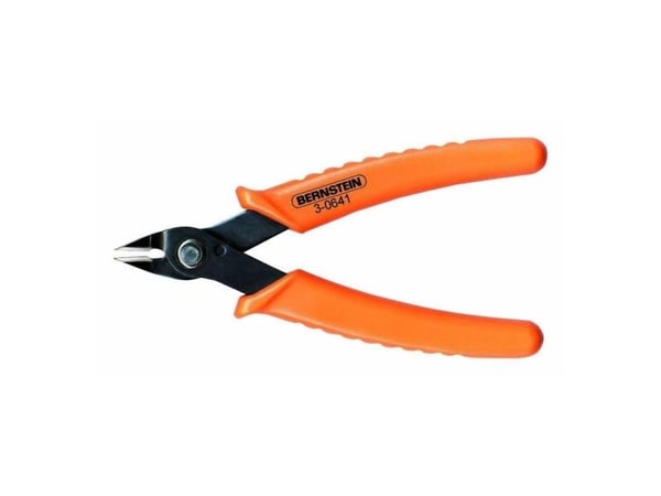 Bernstein 3-0641, Diagonal tang, 1 cm, Stål, Oransje, 135 mm, 70 g