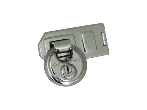 Kasp K16070D260 hengelås ulike sølv nøkkellås