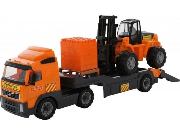 Lastebiltilhenger m. gaffeltruck 750x230x345 mm