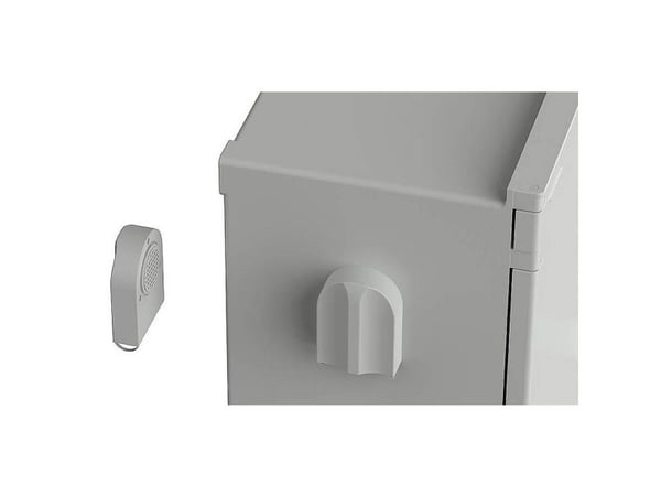 Bopla PS VE XL Polysafe tuuletuselementti XL tuuletuselementti (L x S x K) 25 x 28 x 10 mm Lasikuituvahvisteinen polyesteri Harmaa valkoinen (RAL 7...