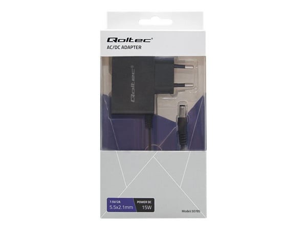 Qoltec 50785, Akkulaturi, Sisätila, 220 - 240 V, 50 - 60 Hz, 15 W, 7.5 V