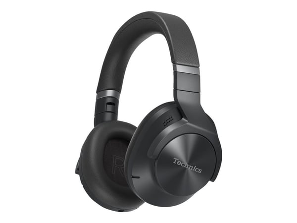 Technics EAH-A800E - Hodetelefoner med mikrofon - full størrelse - Bluetooth - trådløs, kablet - aktiv støydemping - 3,5 mm jakk - svart