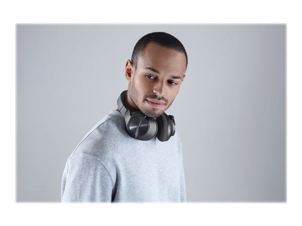 Technics EAH-A800E - Hodetelefoner med mikrofon - full størrelse - Bluetooth - trådløs, kablet - aktiv støydemping - 3,5 mm jakk - svart