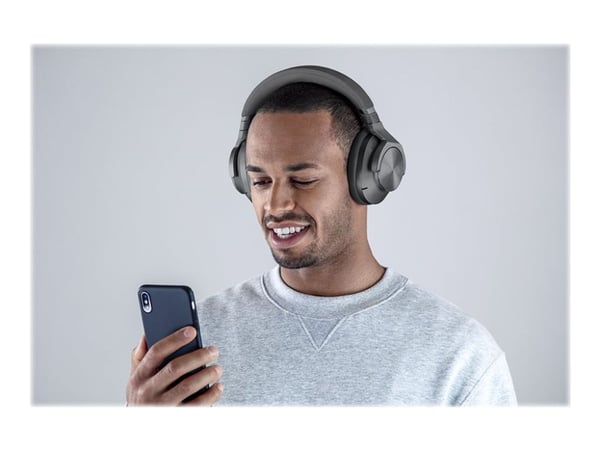 Technics EAH-A800E - Hodetelefoner med mikrofon - full størrelse - Bluetooth - trådløs, kablet - aktiv støydemping - 3,5 mm jakk - svart