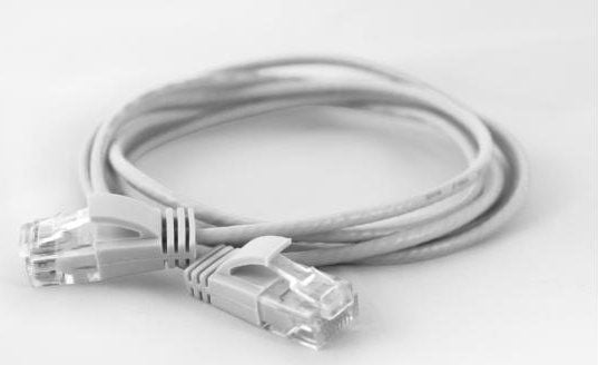 wantec - Koblingskabel - RJ-45 (hann) til RJ-45 (hann) - 2 m - CAT 6a - hvit