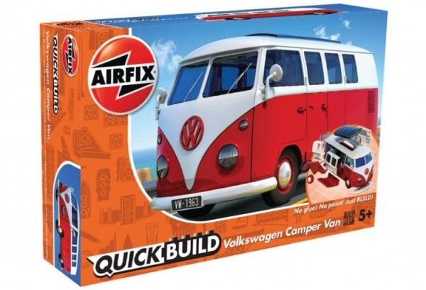 Airfix J6017, Military car model, Monteringssett, VW, 42 stykker, 5 år, Rød, Hvit