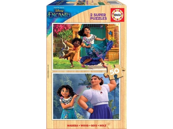 Educa 2x50 Encanto Disney Madera puu