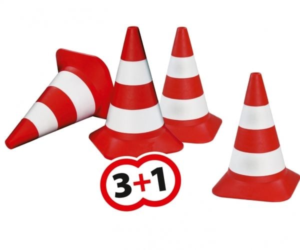 BIG Pylon, 1 år, Plast, Rød, Hvit