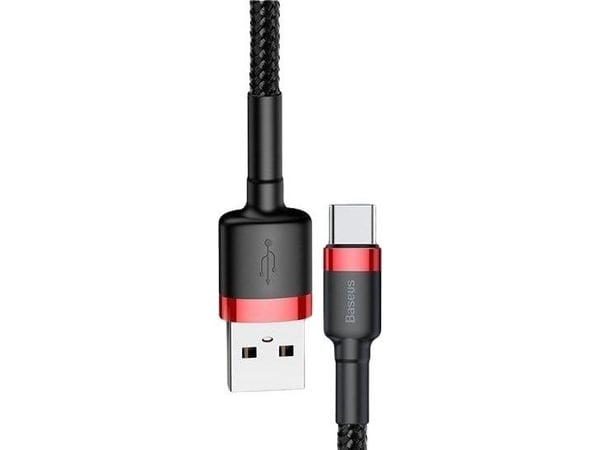 Baseus CAMKLF-B91, 1 m, USB A, Musta, Punainen