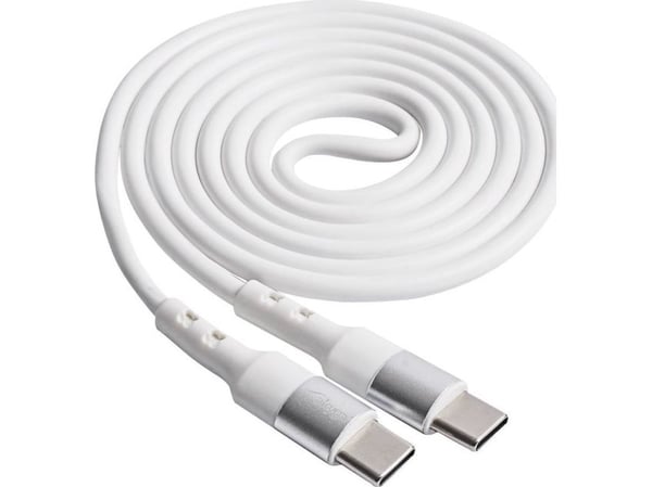 Akyga AK-USB-40 - USB-kabel - USB-C (hann) til USB-C (hann) - 20 V - 3 A - 1 m - hvit