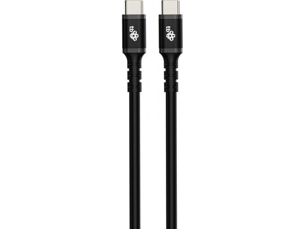 USB C - USB C-kaapeli 1m. silikoni musta