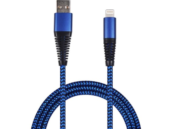 2GO 795949, 1 m, Lightning, USB B, Uros, Uros, Sininen