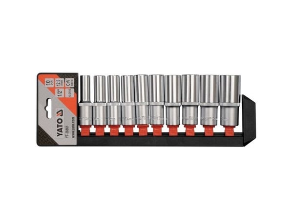 YATO PITKÄT SOKKIT 1/2" 10 kpl 38861
