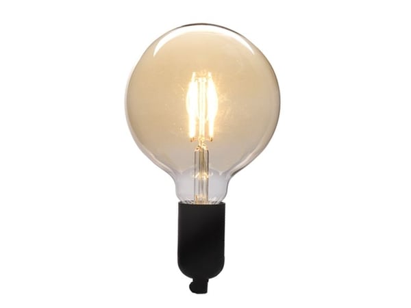 DENVER LBF-405 - LED-filamentlyspære - form: G125 - E27 - 4.9 W - varmt hvitt lys - 1800-2700 K