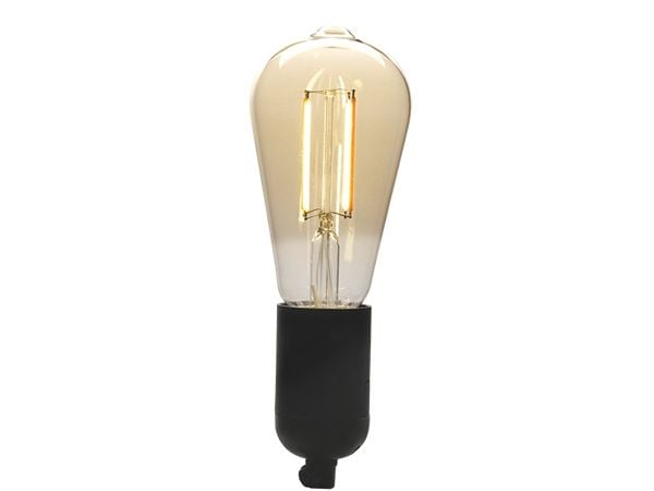 DENVER LBF-403 - LED-filamentlyspære - form: ST64 - E27 - 4.9 W - varmt hvitt lys - 1800-2700 K