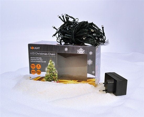 Solight 1V06-W, Grön, IP44, 200 lamp(or), LED, Kall vit, 230 V