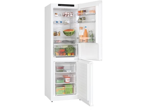 Bosch Serie | 4 KGN362WDF - Kjøleskap/fryser - bunnfryser - bredde: 60 cm - dybde: 66.5 cm - høyde: 186 cm - 321 liter - Klasse D - hvit