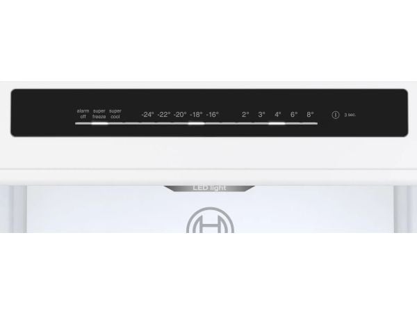 Bosch Serie | 4 KGN362WDF - Kjøleskap/fryser - bunnfryser - bredde: 60 cm - dybde: 66.5 cm - høyde: 186 cm - 321 liter - Klasse D - hvit