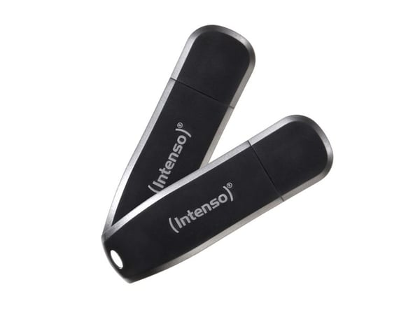 Intenso Speed Line - USB flash-enhet - 64 GB - USB 3.2 Gen 1 - svart (paket om 2)