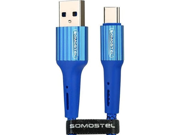 Somostel USB-A - USB-C 1 m USB-kaapeli Sininen (25699)