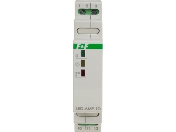 F&amp;F LED-AMP-1D DIN-kiskotehovahvistin 12/24 V DC LED-valaistukseen