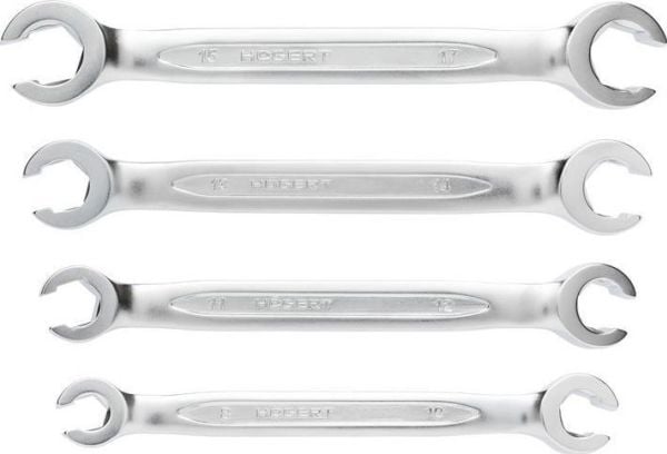 Högert Technik puoliavoimet rengasavaimet, offset, 4 kpl, 8-17 mm HT1W730