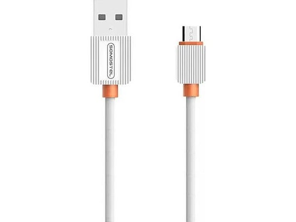Somostel USB-A - microUSB kaapeli 1 m valkoinen (26581)