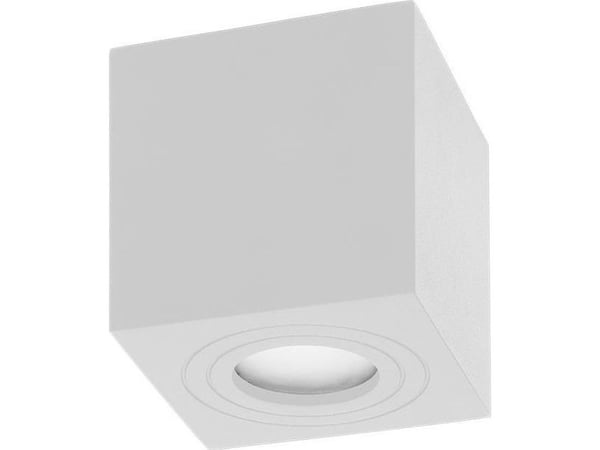 Lampa sufitowa Orno MEGY DLS GU10 downlight max 50W, IP54, kwadrat, biały, alumiini,AD-OD-6143WGU10