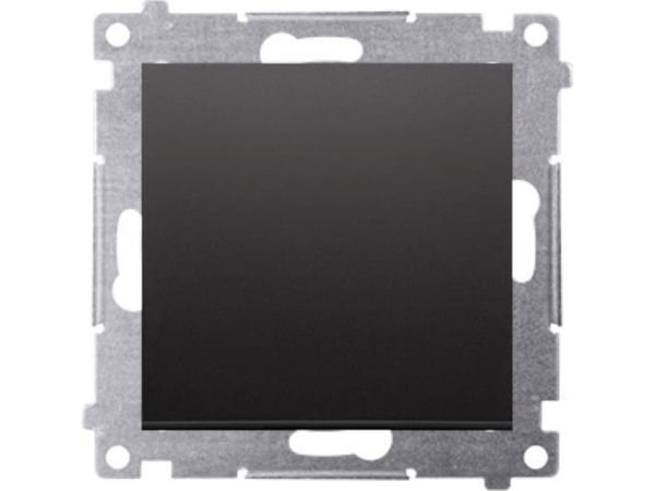 Kontakt-Simon Simon 54 Cross connector without pictogram (module) 10AX 250V quick connects black mat DW7.01/X/49
