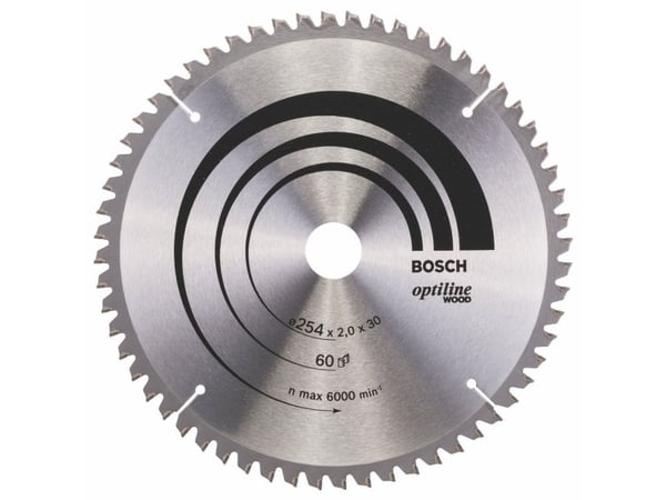 Bosch RUNDSAVKLINGE 254X30MM 60T -5GR TRÆ
