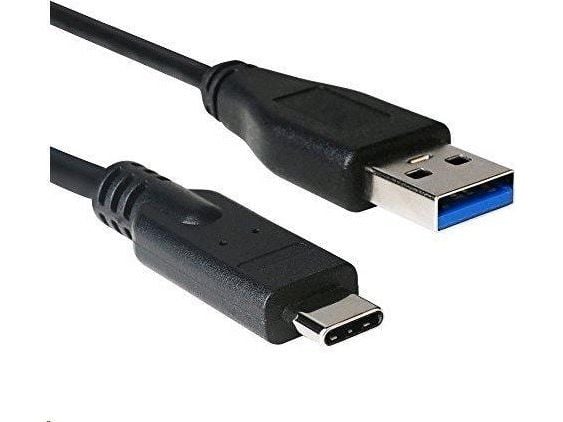 C-Tech USB-A - USB-C 1 m USB-kaapeli musta (CB-USB2C-10B)