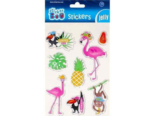Klistremerke BOO Stickers BOO Flamingoer